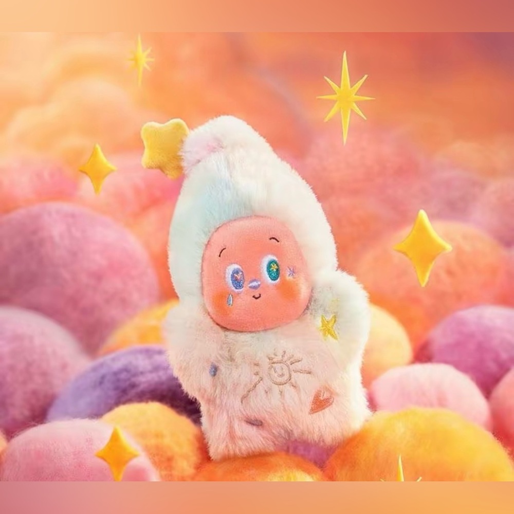Plush Rainbow Star Baby Doll - Pastel Multicolor Soft Toy
